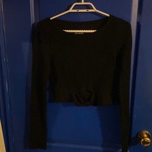 Crop long sleeve with tie in front. From Hollister.